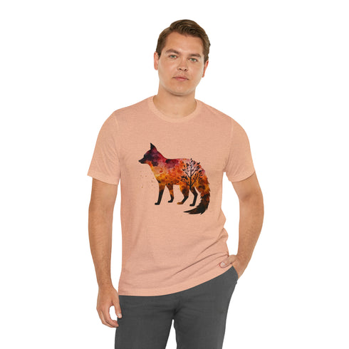 Autumn Fox Silhouette - Short Sleeve Tee